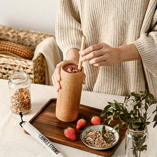 Bamboo Cup - Eco-Friendly Wooden Bamboo Cups (17oz / 500ml)