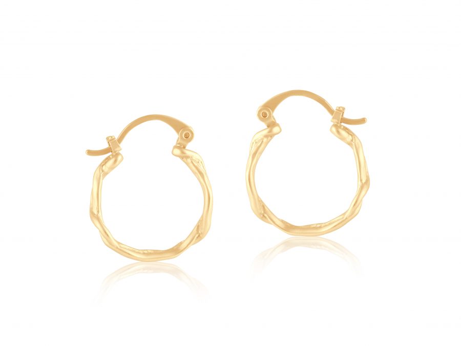 Valeria Organic Little Hoop Earrings