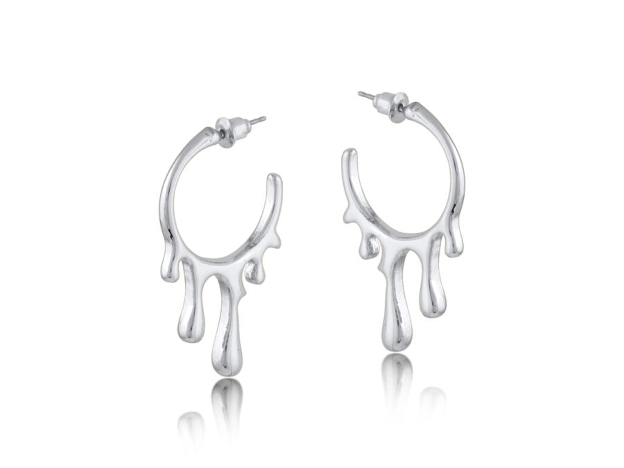 Amalis Paint Drop Hoop Earrings