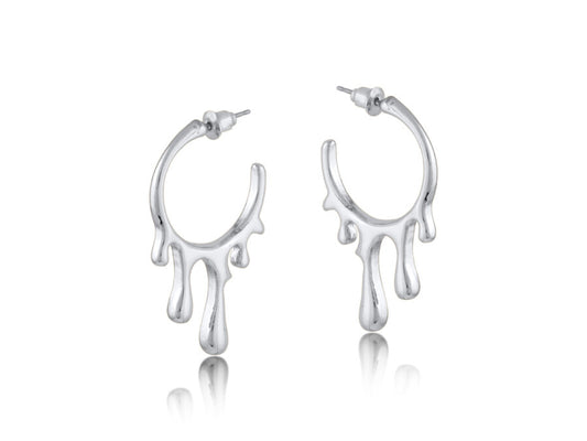 Amalis Paint Drop Hoop Earrings