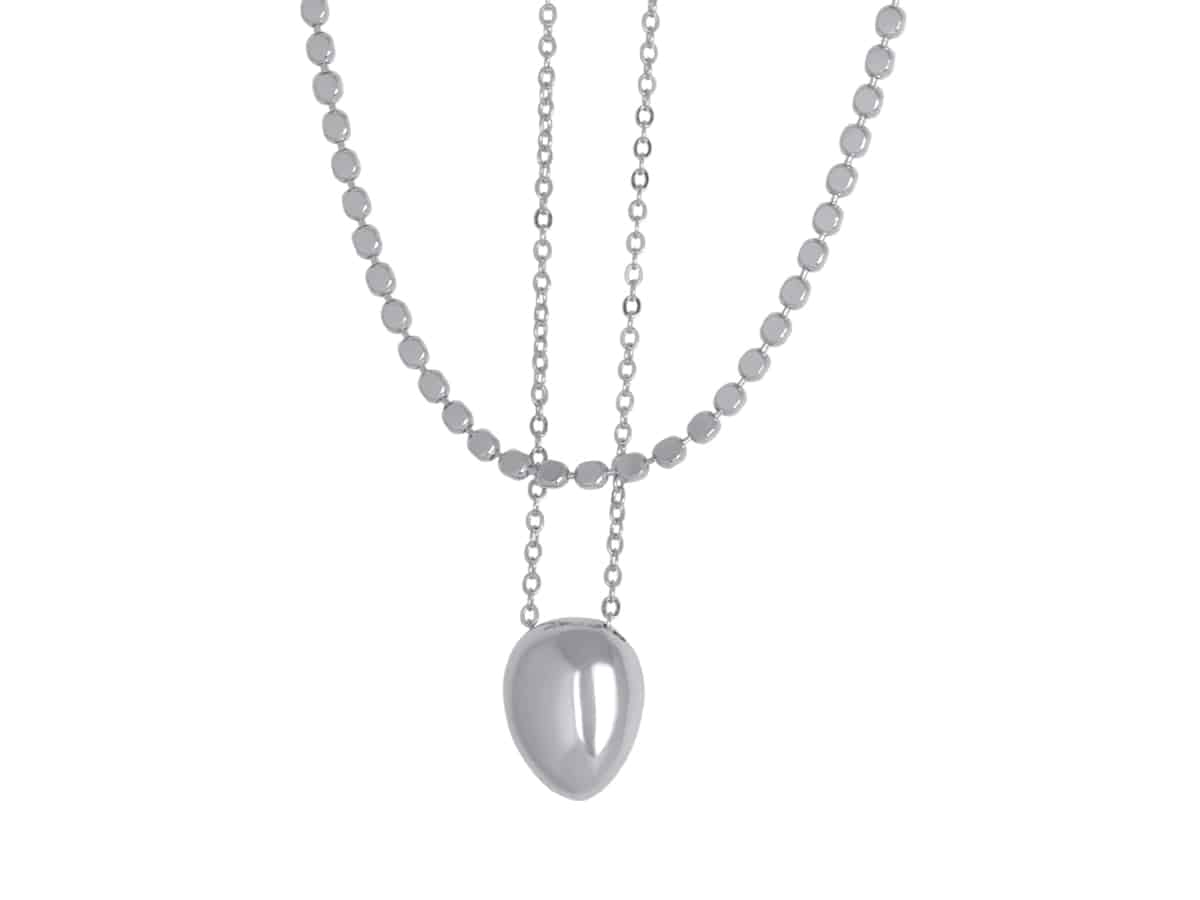 Simone Set of Two Necklaces | Silver