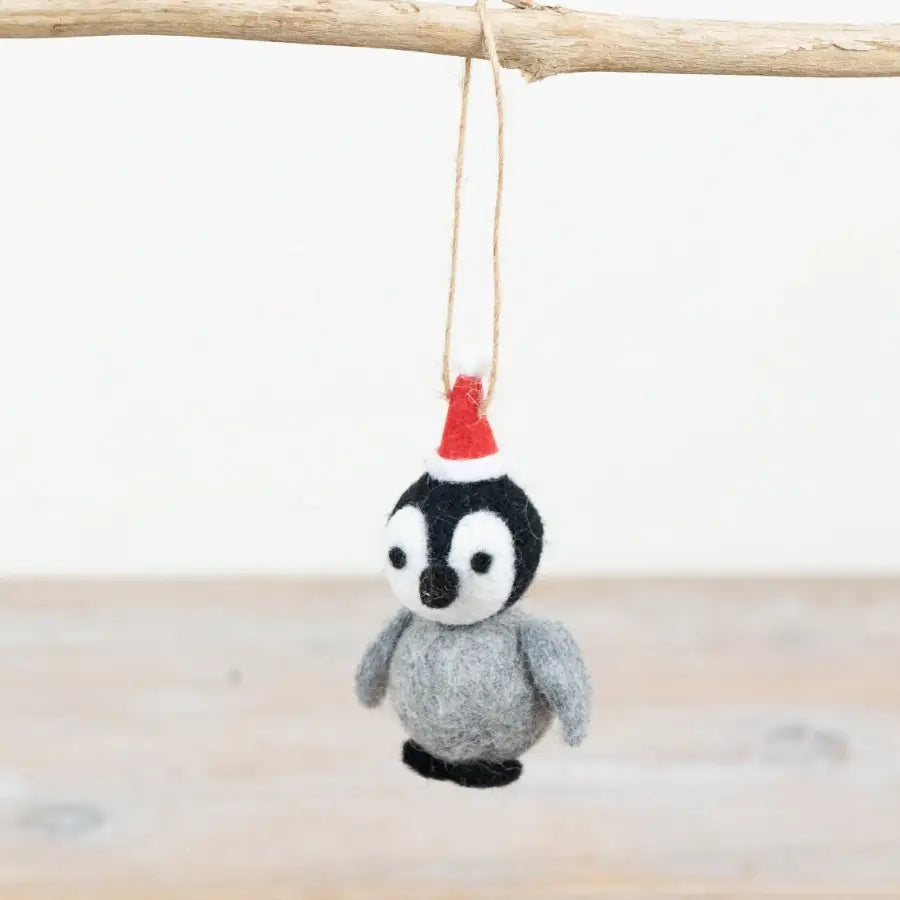 Christmas Felt Penguin Hanger