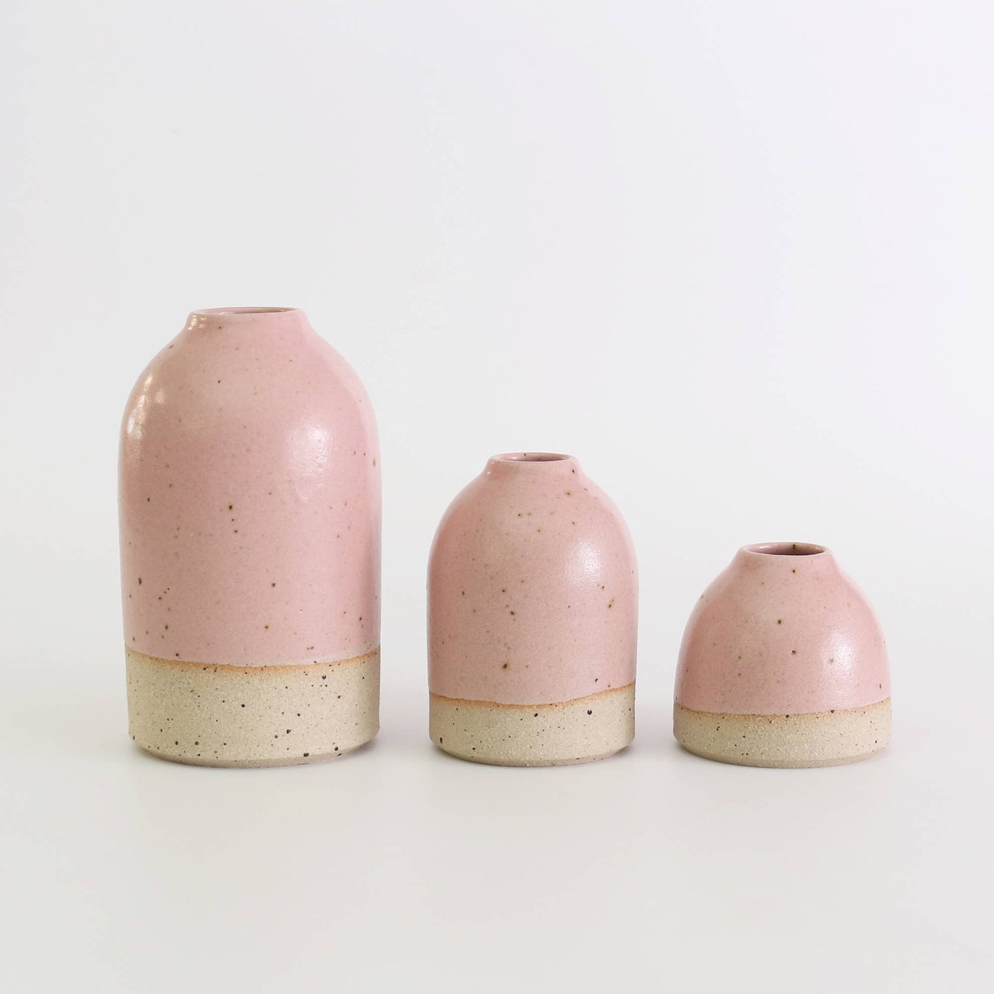 Pale Pink Mini Bud Vase Stoneware