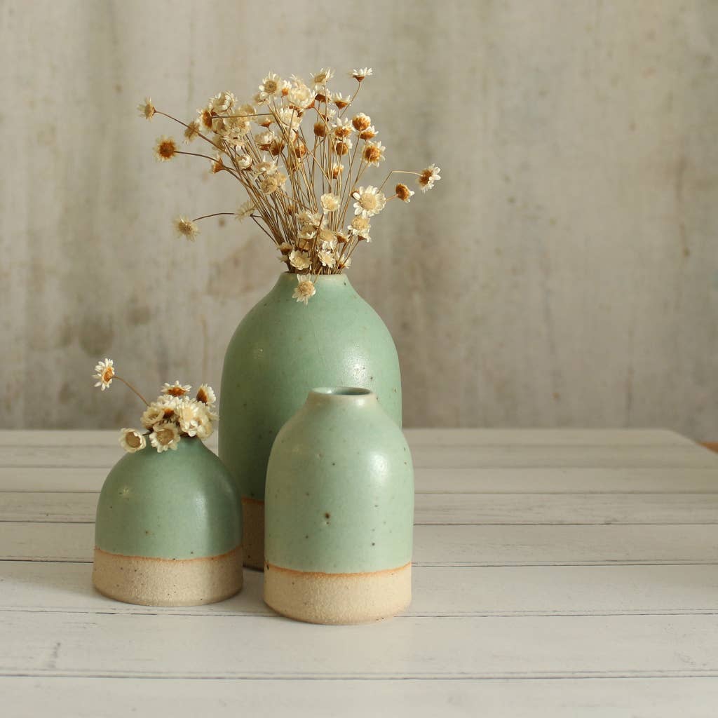Mint Green Medium Vase Stoneware