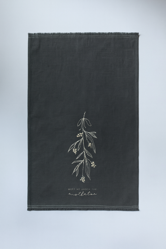 Meet Me Under the Mistletoe Tea Towel