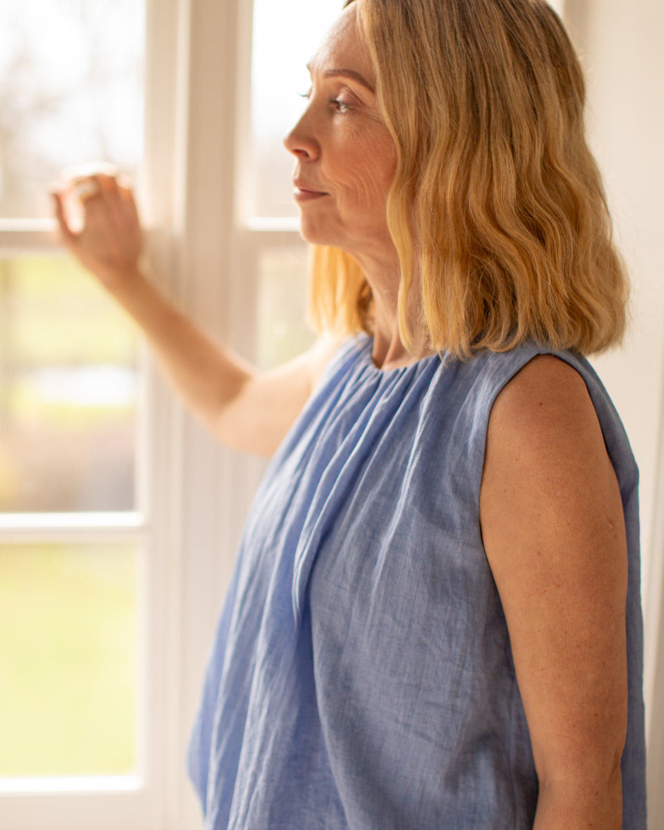 Chalk | Ruth Top | Sky Blue