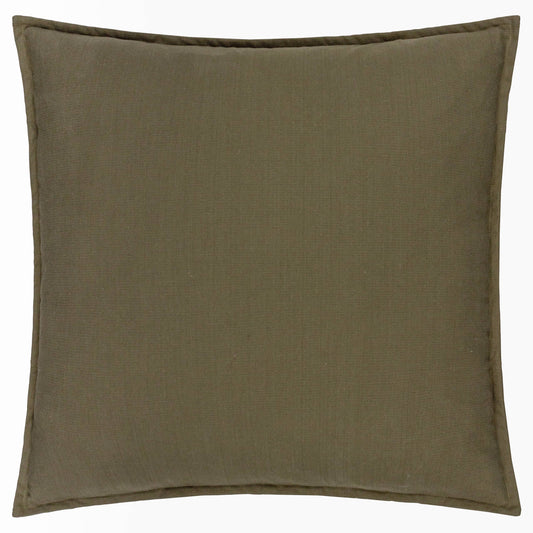Slub Cotton Cushion | Lichen