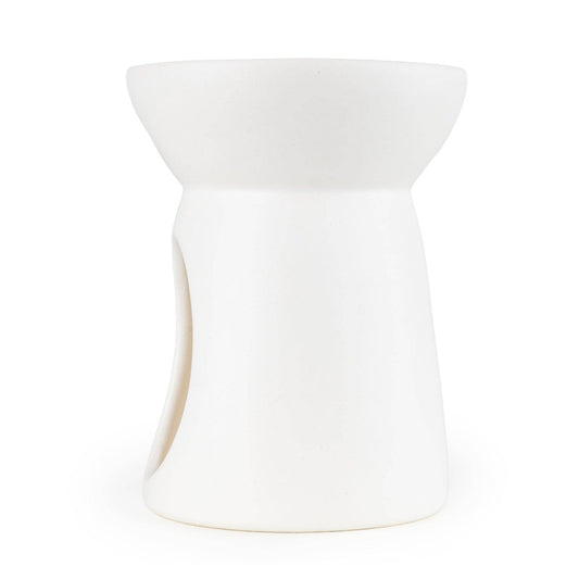 13cm Ceramic Oil Burner - Matt White