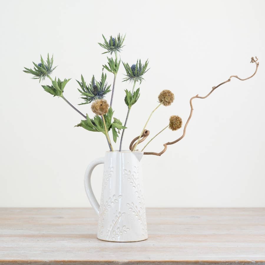 Patterned Porcelain Jug, 17cm