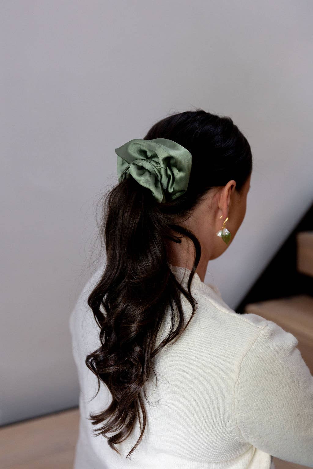 Extra Large Silky Scrunchie | Fern