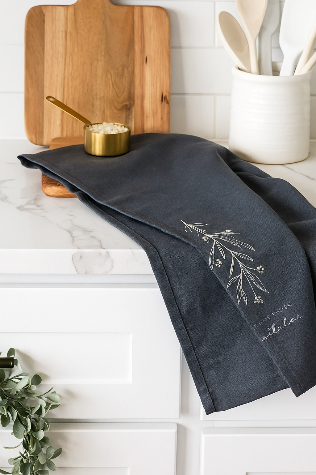 Meet Me Under the Mistletoe Tea Towel