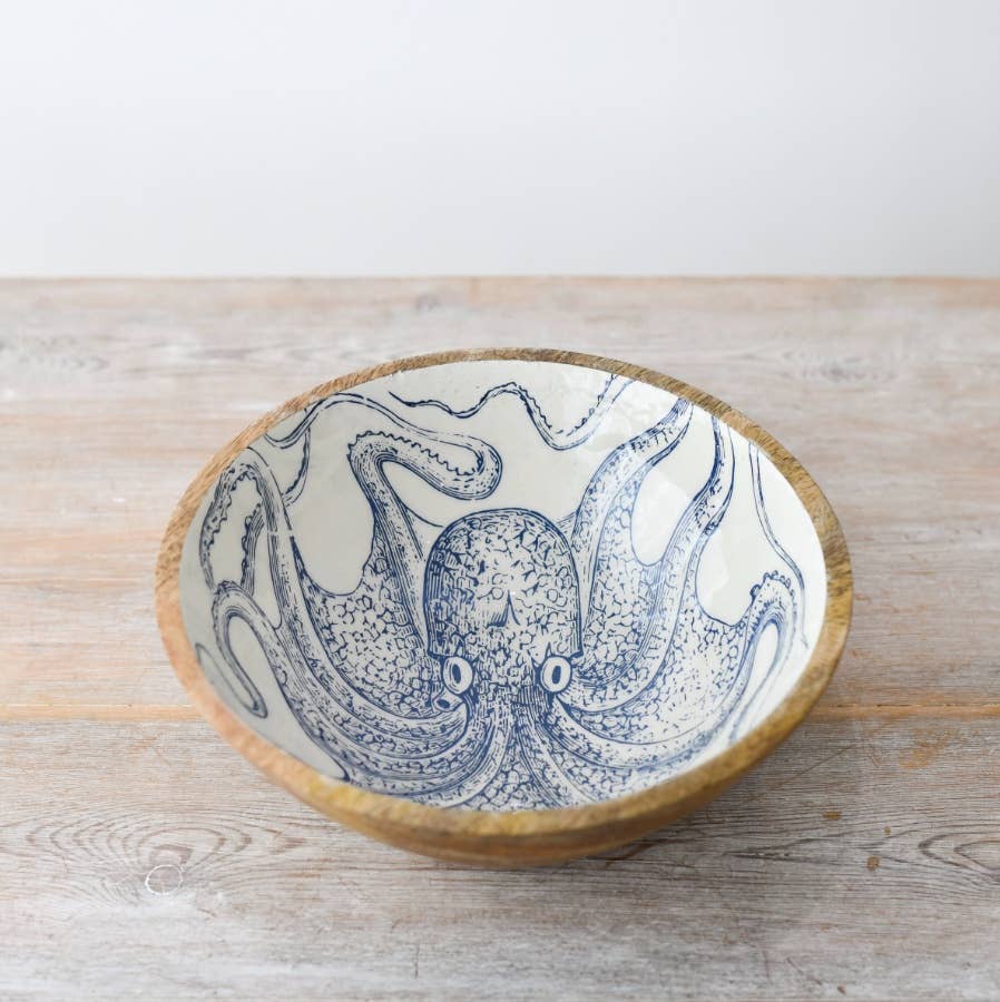 Enamel Octopus Bowl