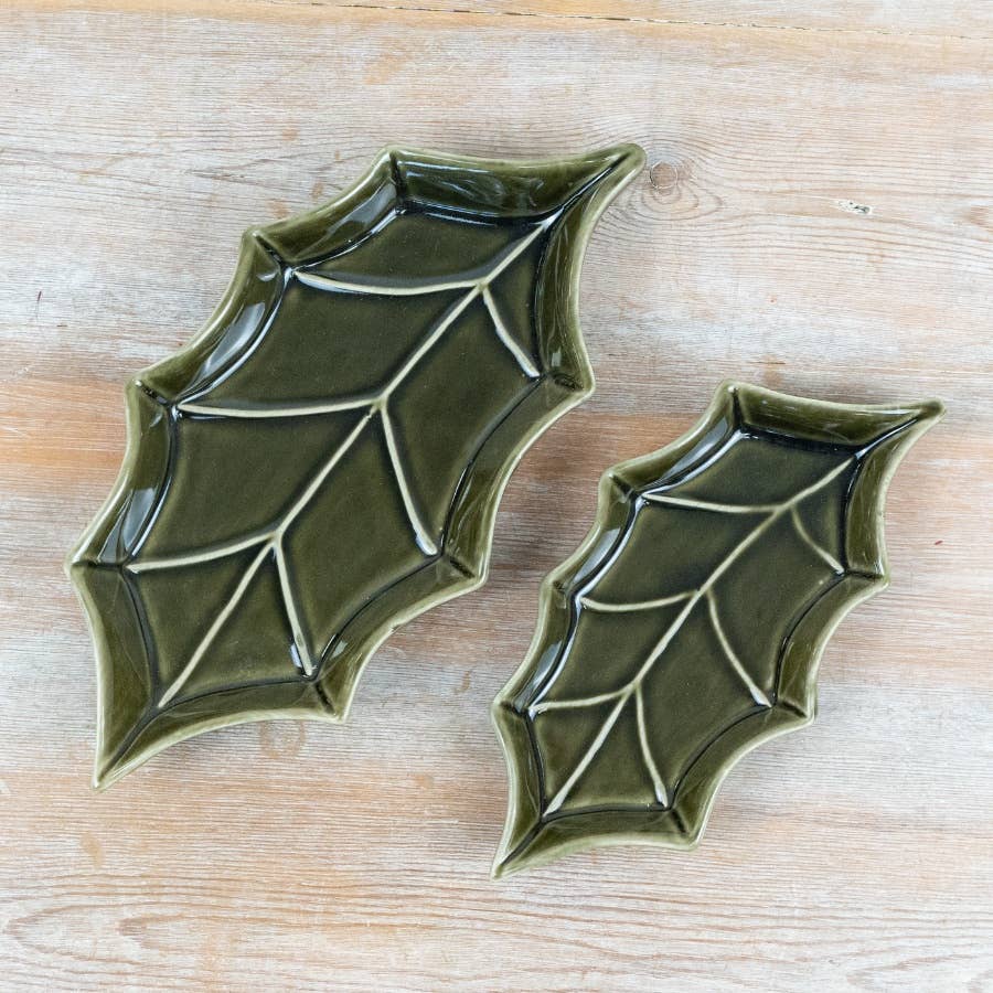 Holly Leaf Plate