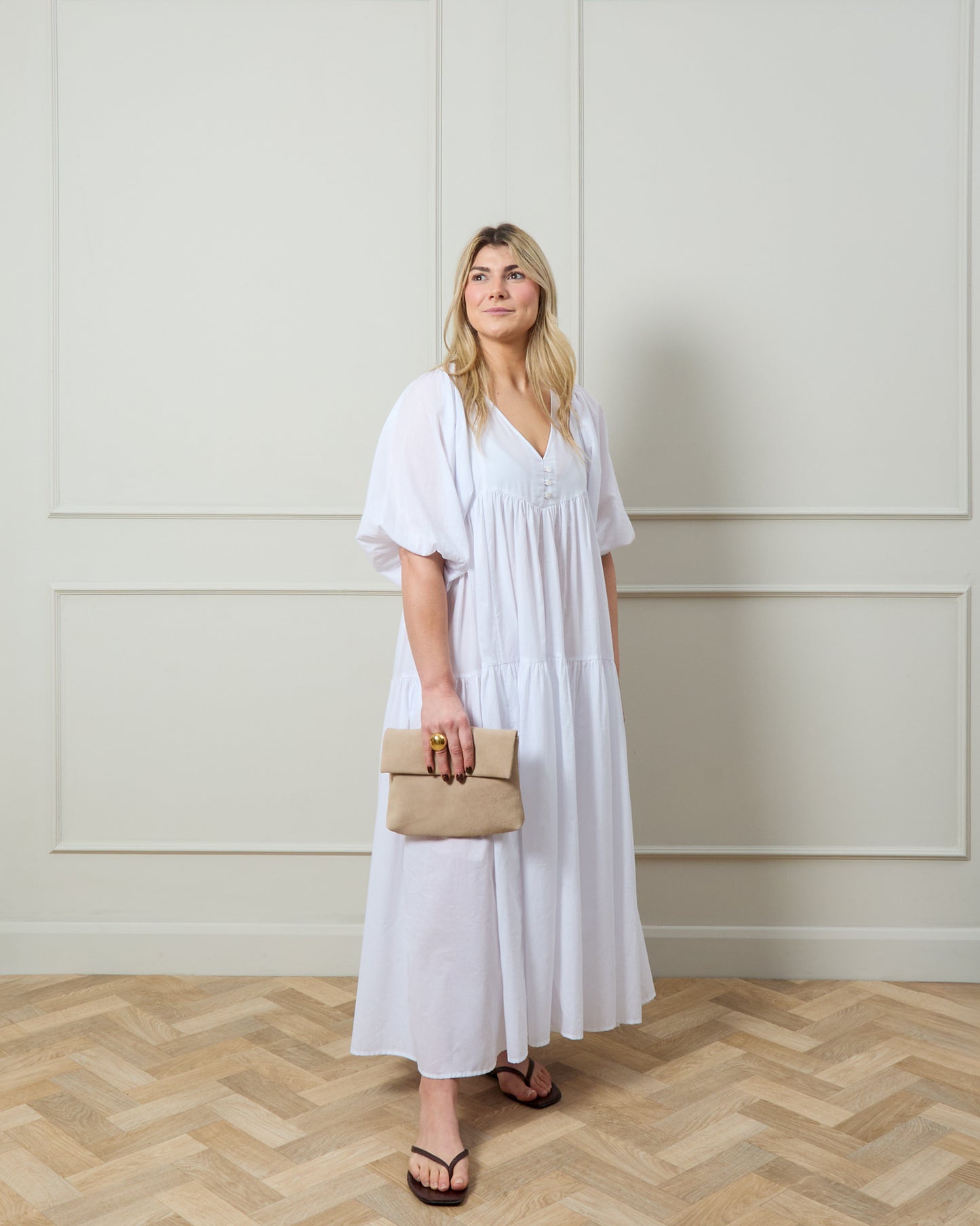 Chalk | Putney Bag | Suede | Stone