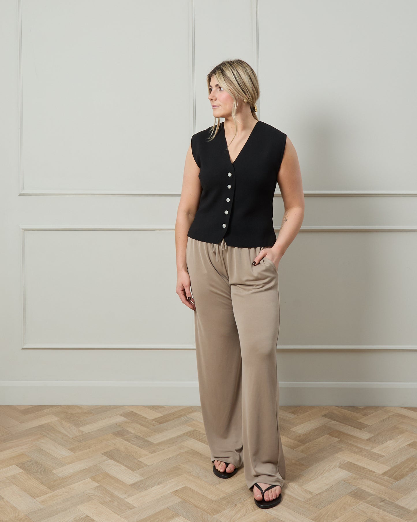 Chalk | Leona Pant | Fawn