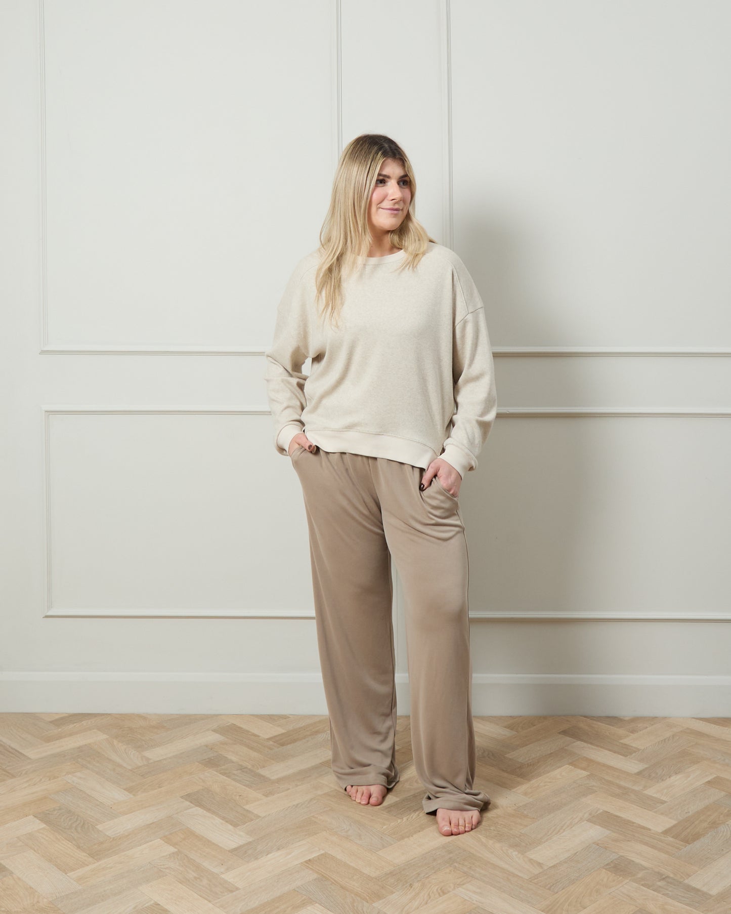 Chalk | Leona Pant | Fawn