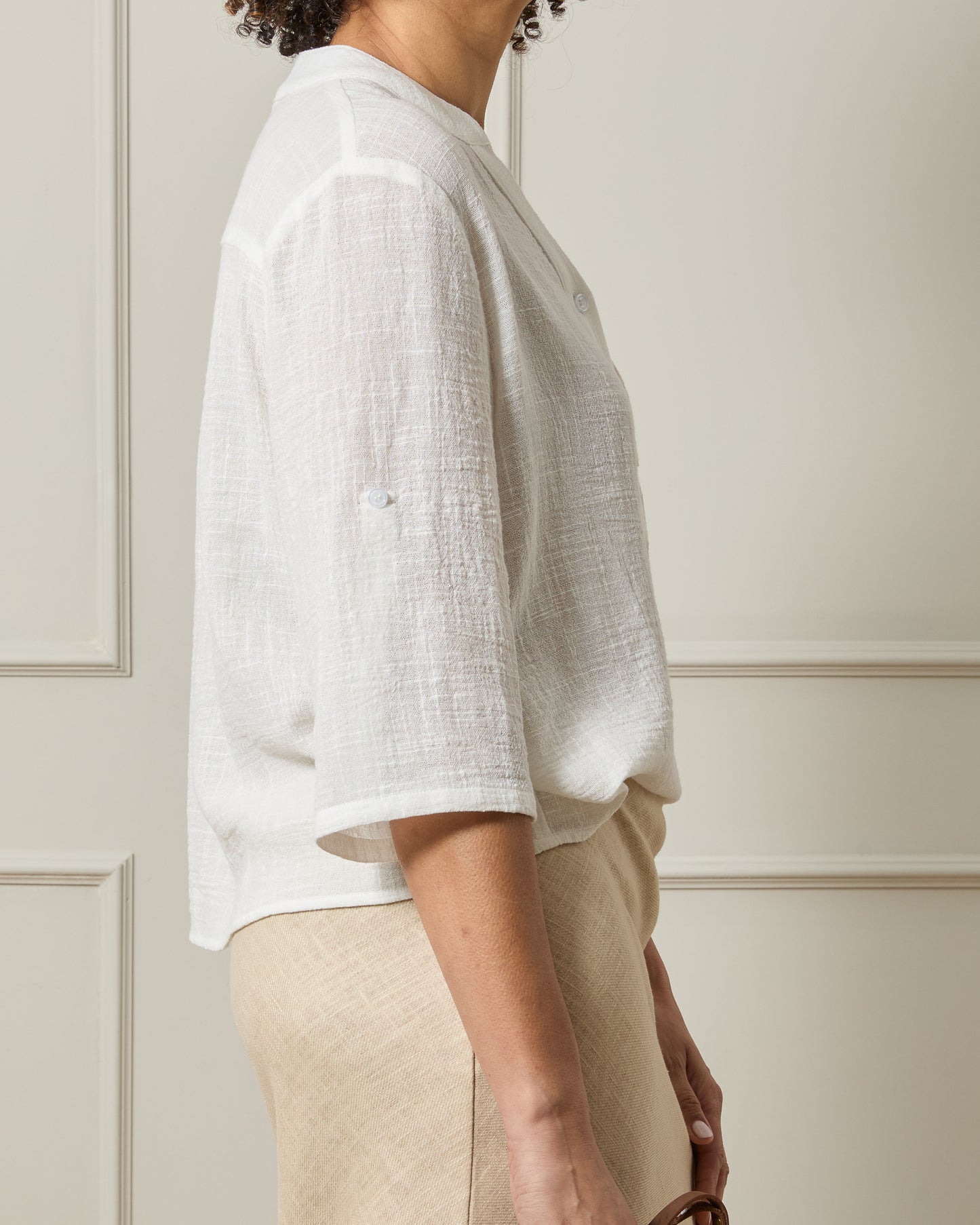 Chalk | Maeve Skirt | Linen | Stone