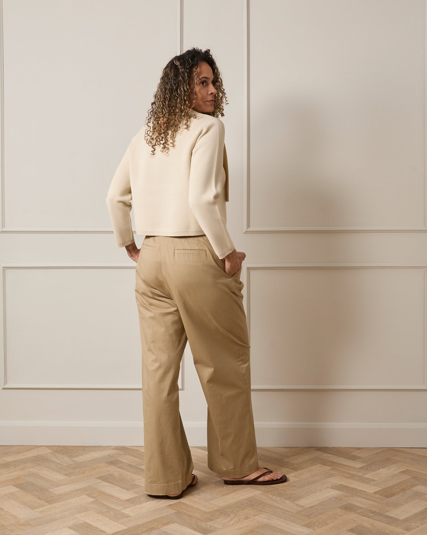 Chalk | Camilla Cardigan | Stone