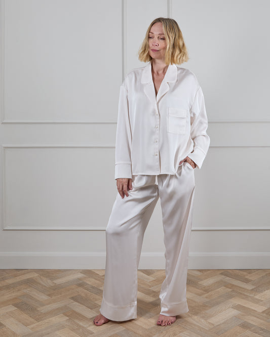 Chalk | Logan Pyjama Set | Off White