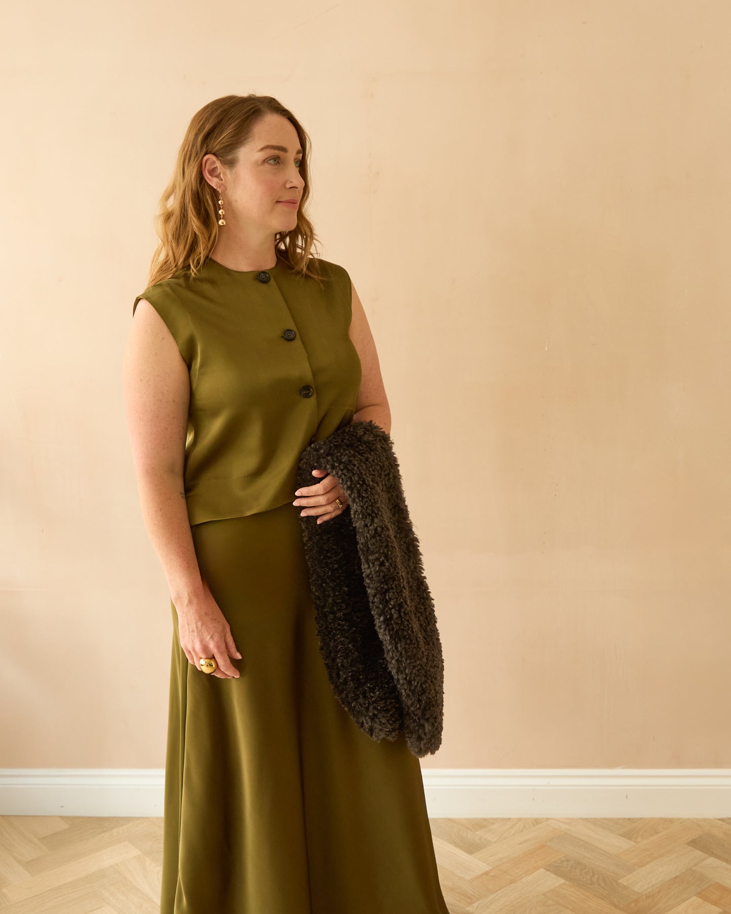 Chalk | Sally Waistcoat | Avocado