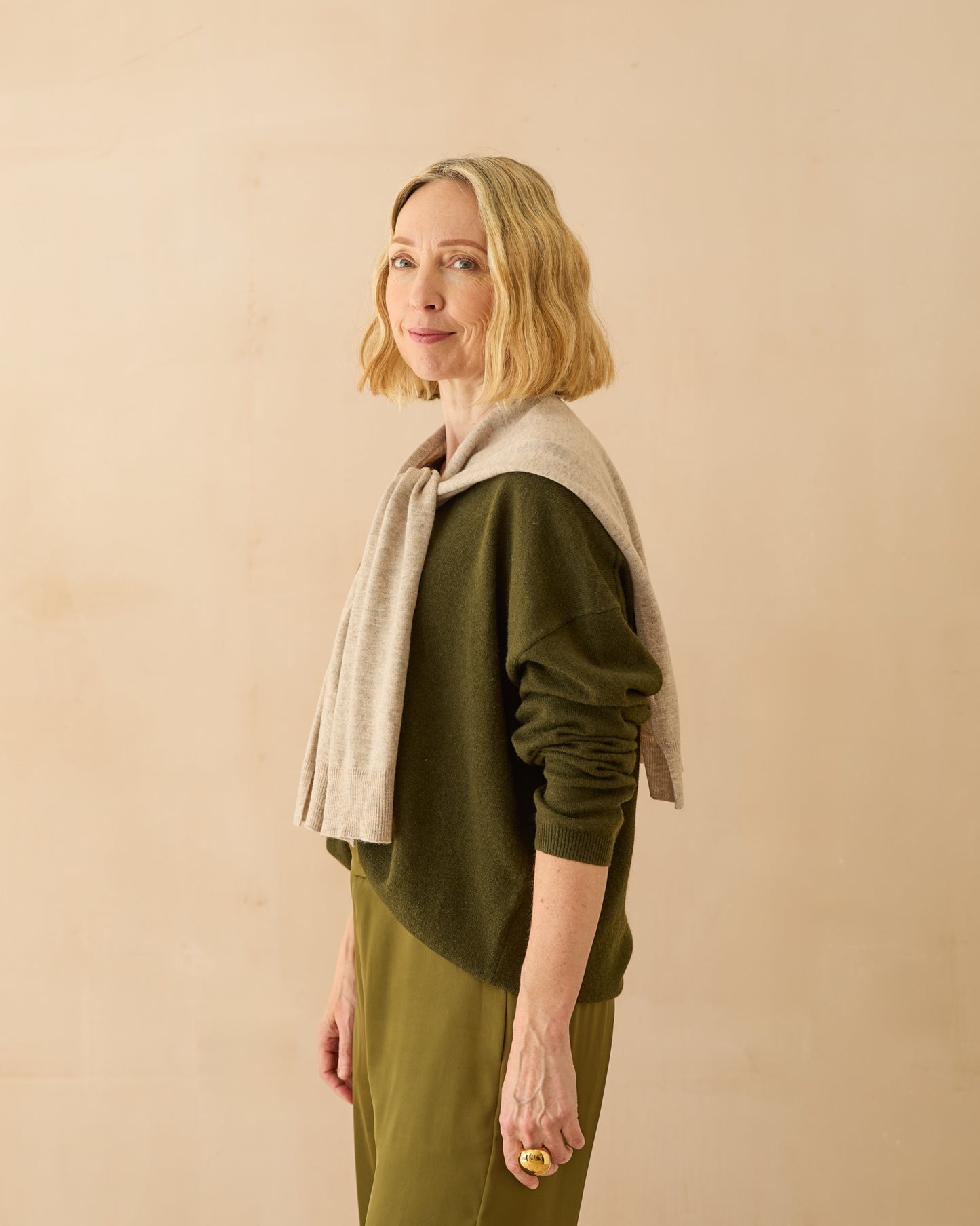 Chalk | Lilly Jumper | Dark Olive