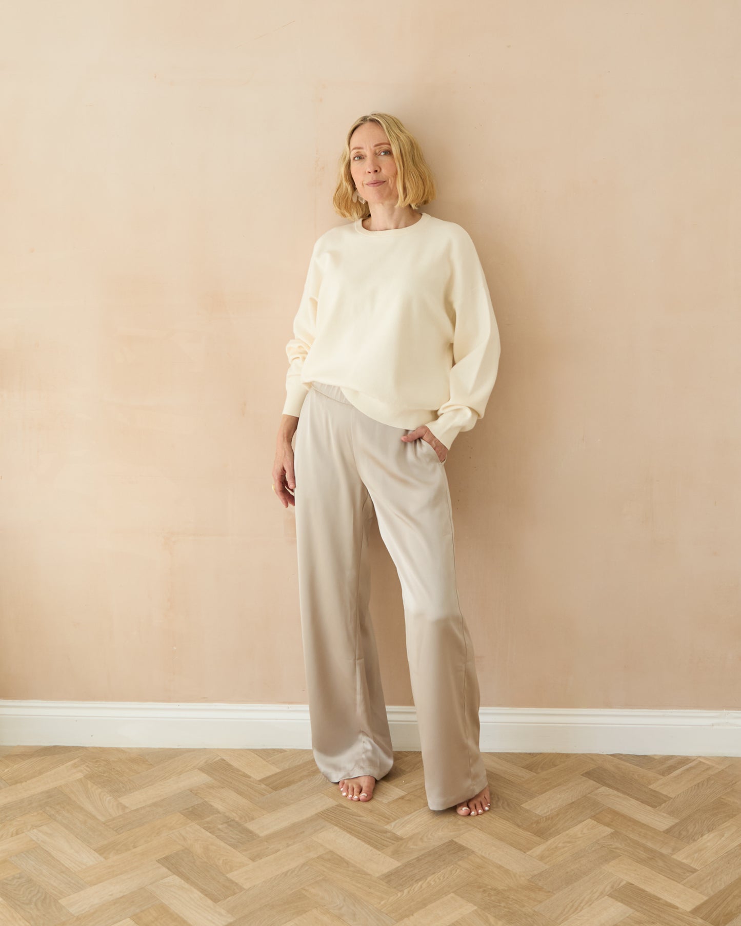Chalk | Evie Trouser | Glacier