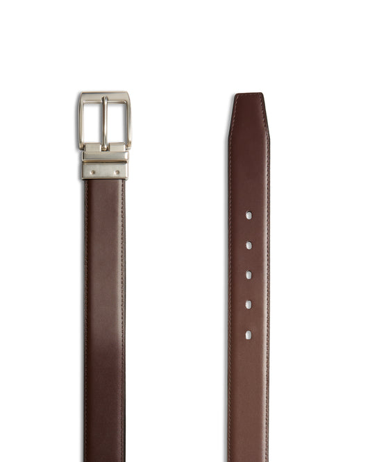 Max Reversible Belt | Black / Deep Brown