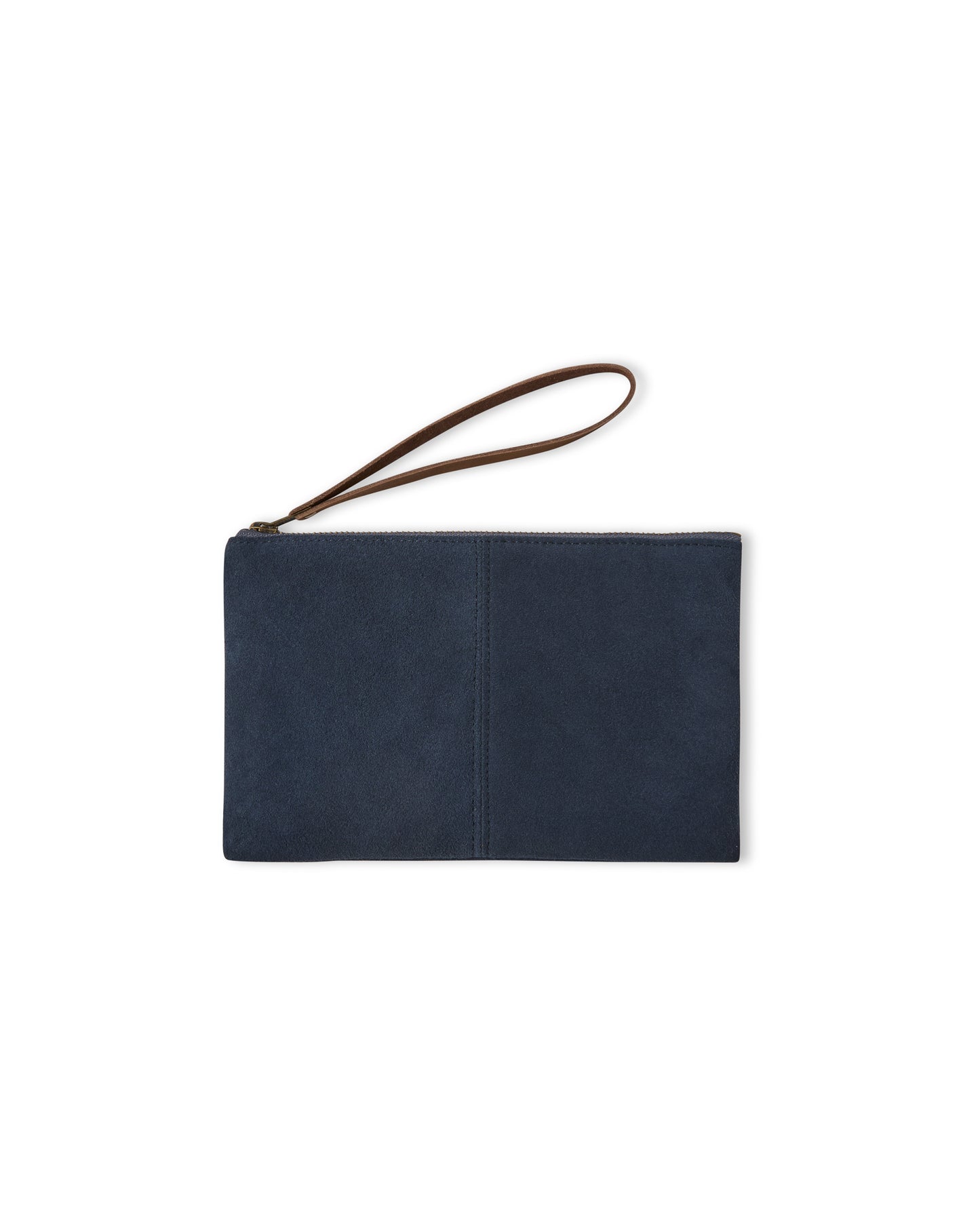 Chalk | Kensington Pouch Bag | Suede | Navy