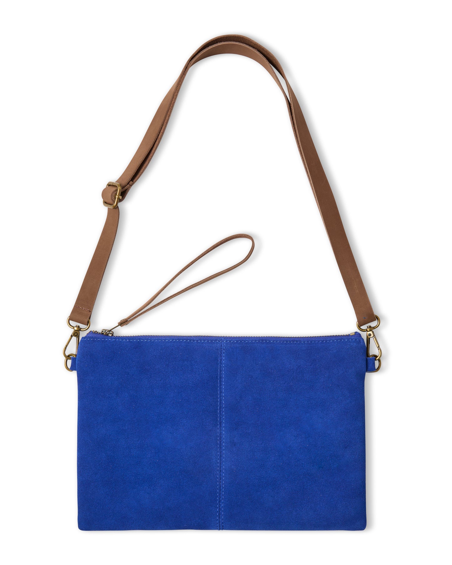 Chalk | Hampstead Bag | Suede | Cobalt Blue