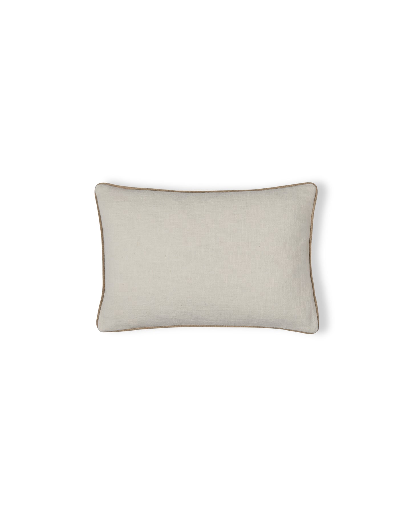 Chalk | Bertie Small Oblong Cushion | Cotton Ramie | Off White/Natural
