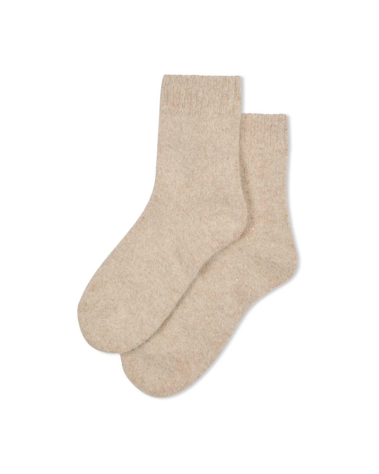 Chalk | Soft Angora Sock | Beige