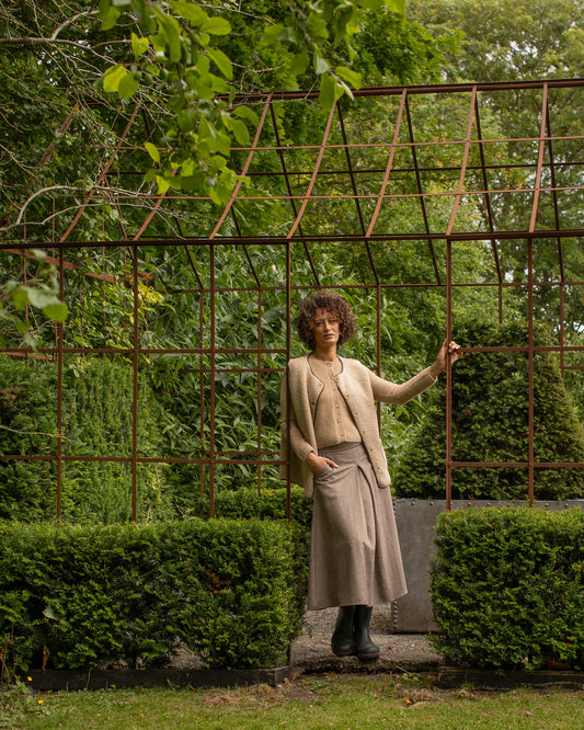 Chalk | Tamara Skirt | Chestnut