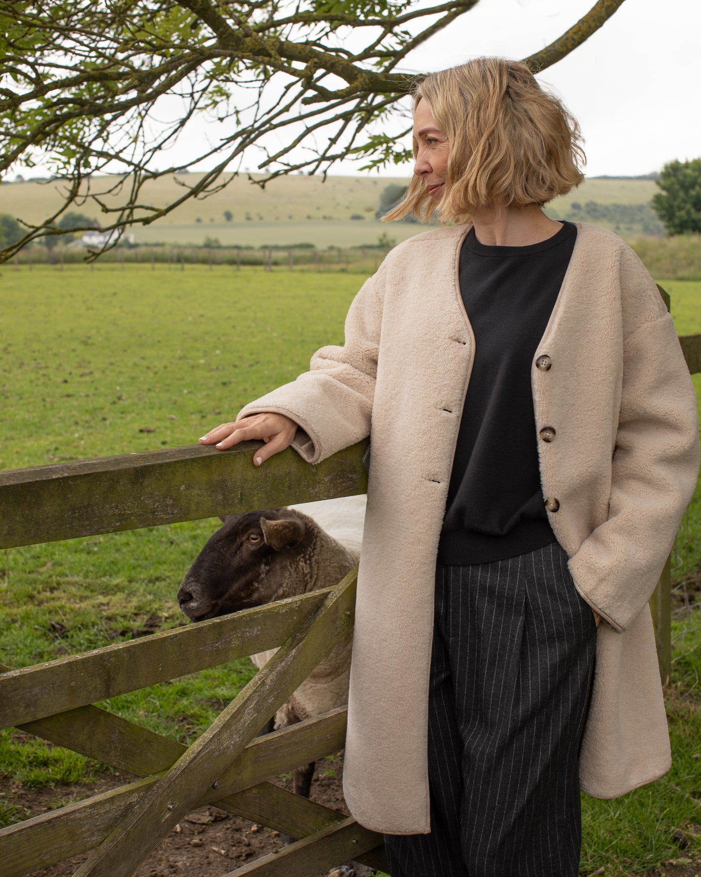 Chalk | Maggie Coat | Cream