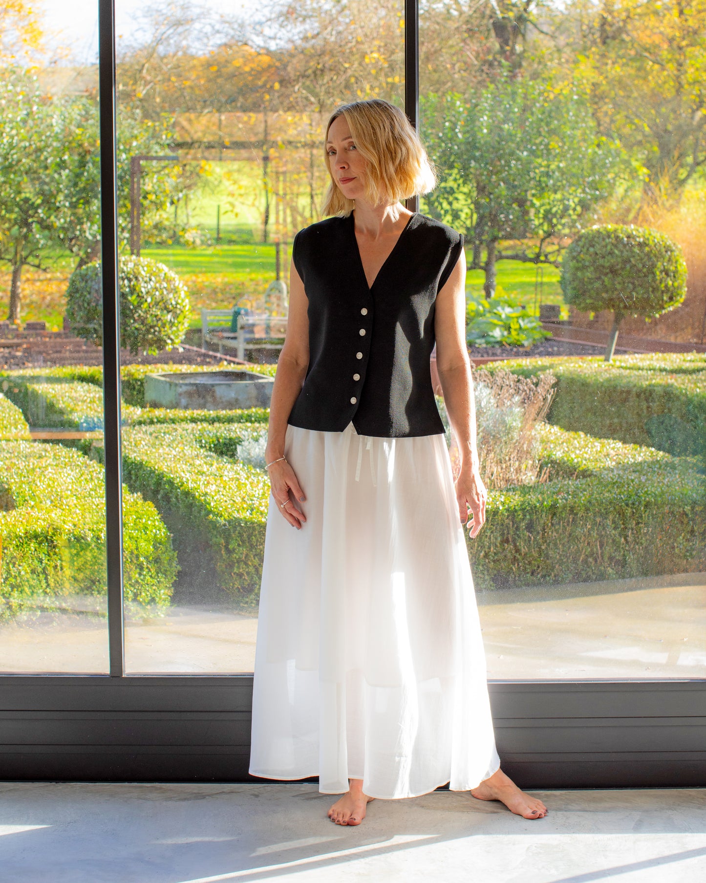 Chalk | Peta Waistcoat | Black