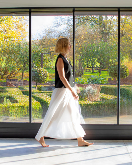 Chalk | Elva Skirt | White