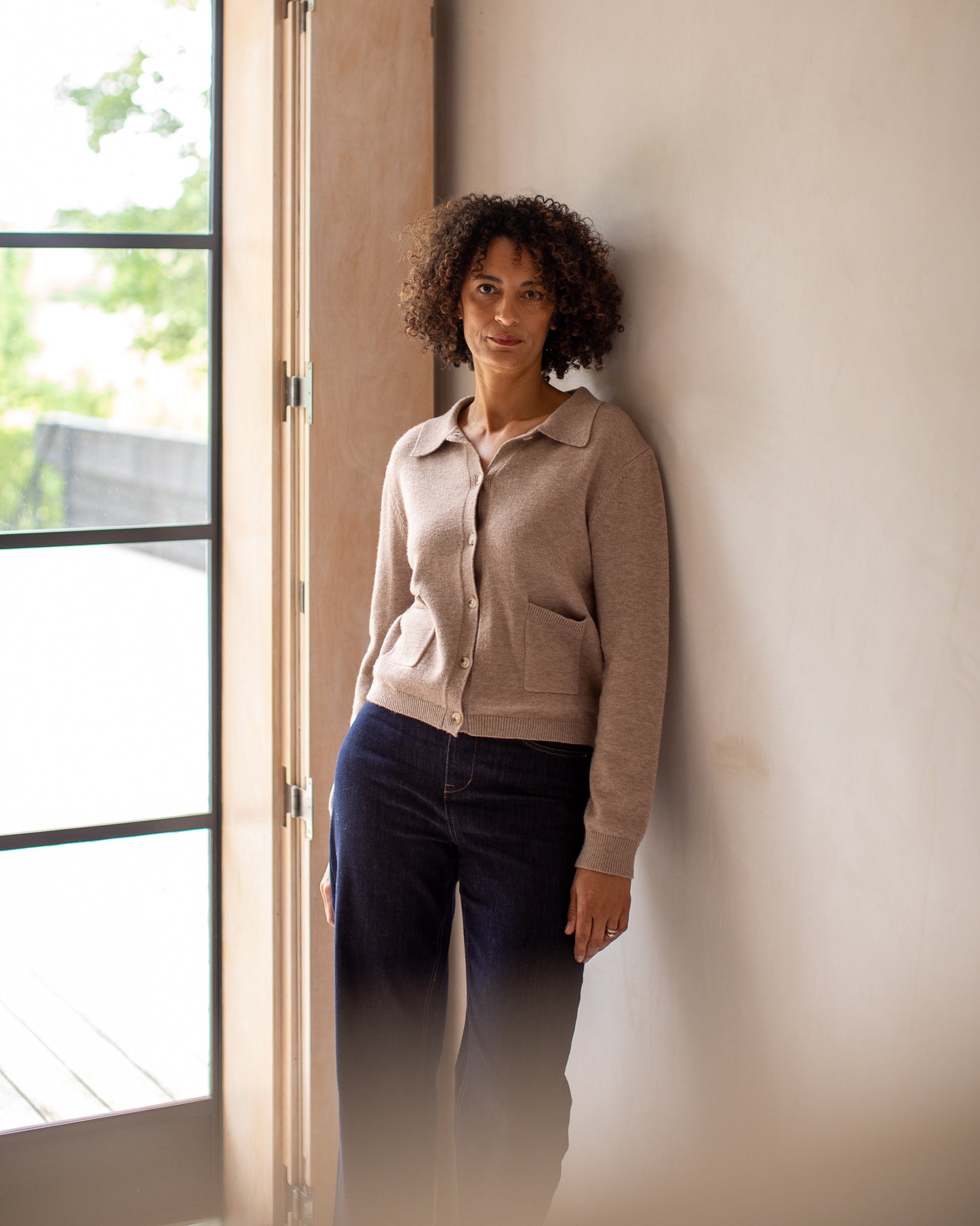 Chalk | Eden Cardigan | Light Biscuit