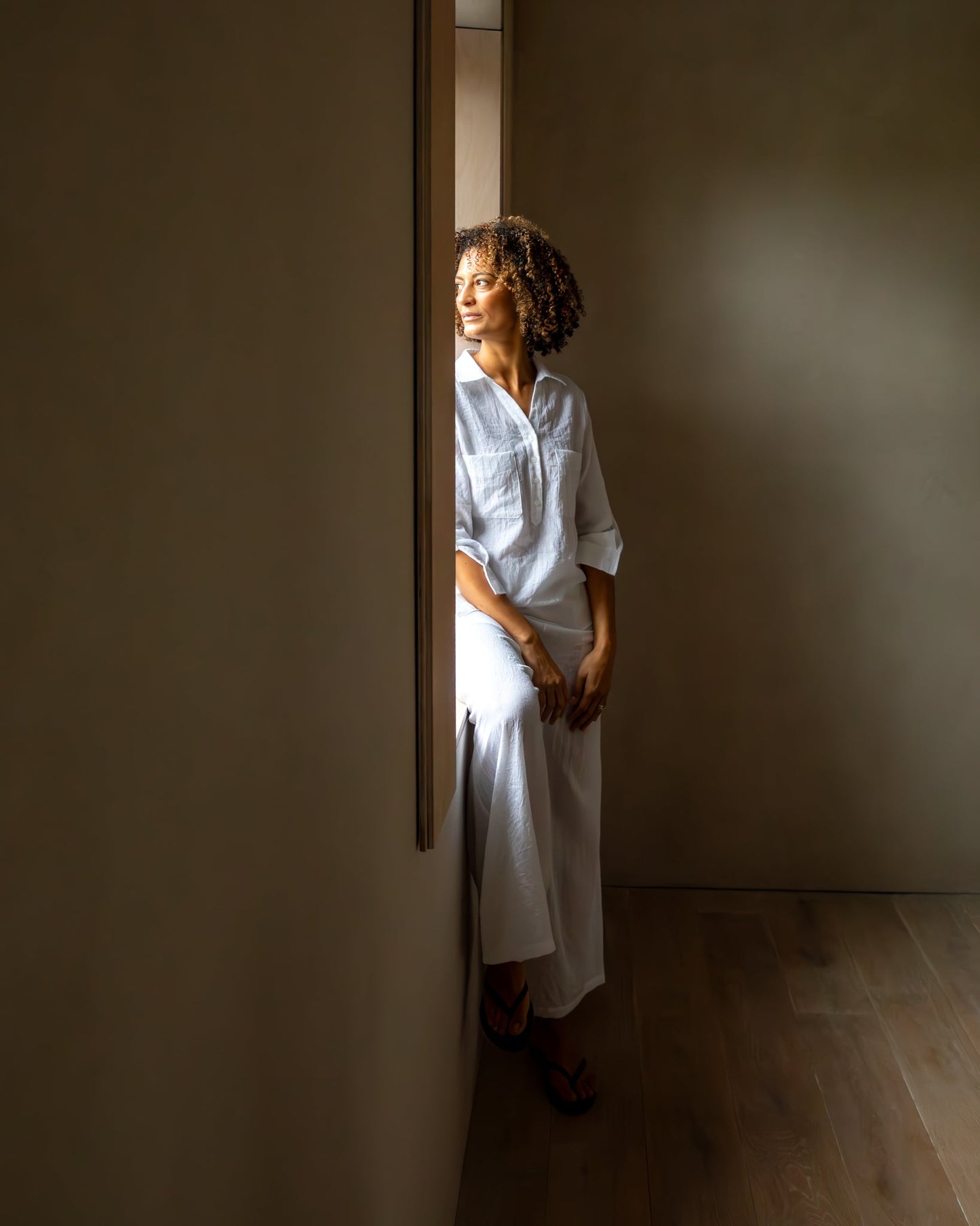 Chalk | Zoe Shirt | White