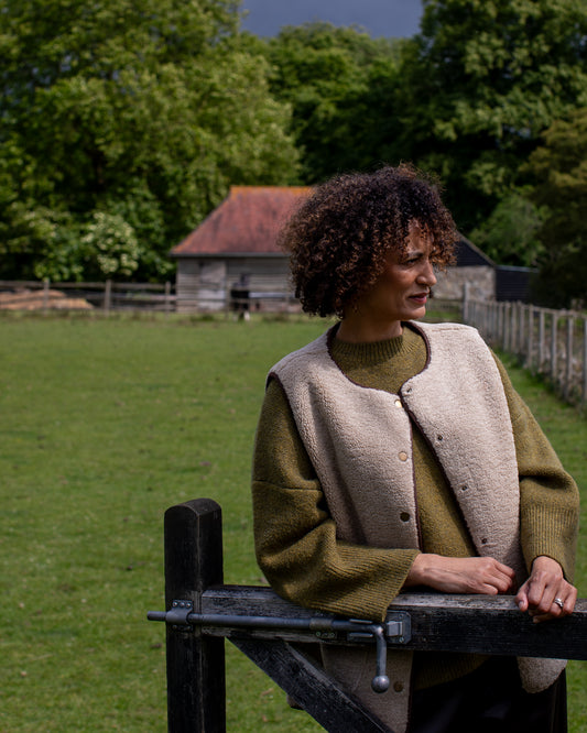 Chalk | Abby Gilet | Oat