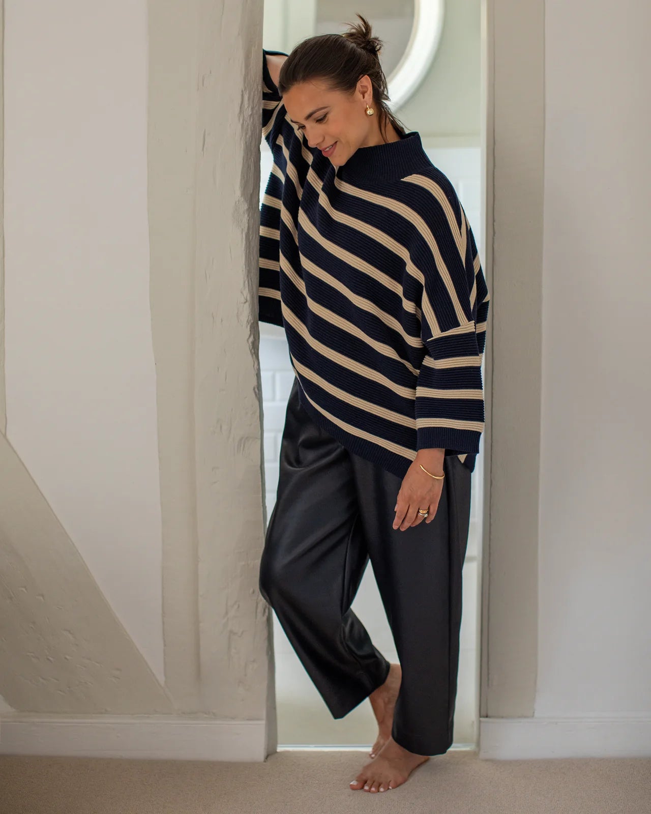 Chalk | Kelly Trouser | Dark Navy