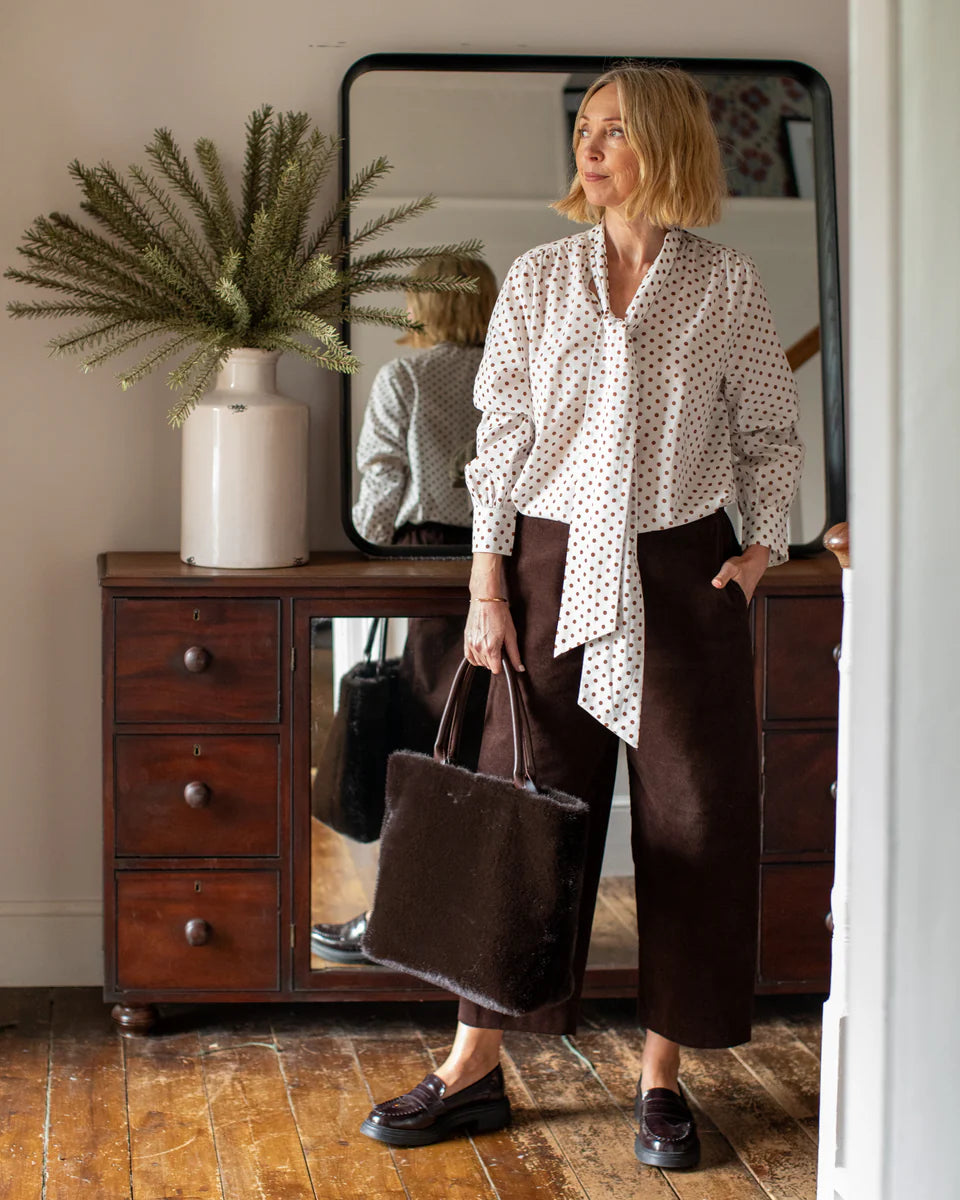 Chalk | Michelle Shirt | Spot | Tobacco