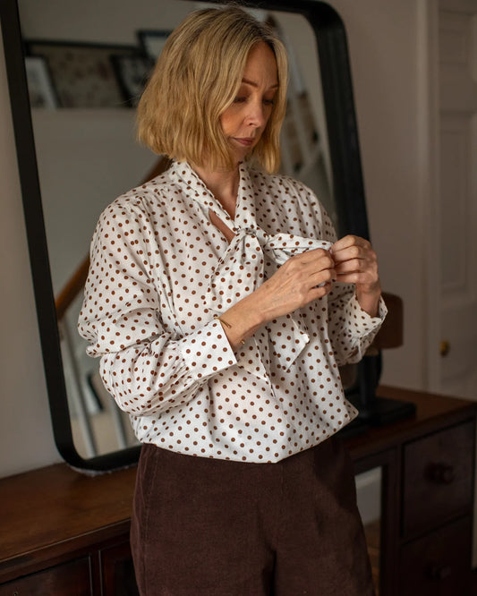 Chalk | Michelle Shirt | Spot | Tobacco