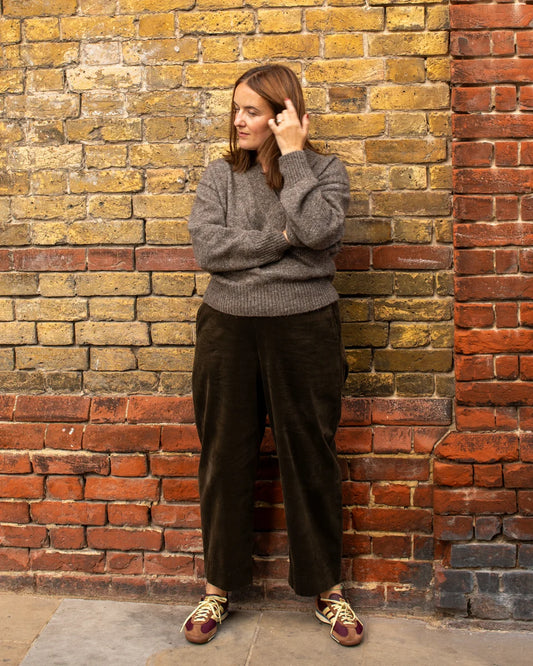 Chalk | Kelly Trouser | Pine Green