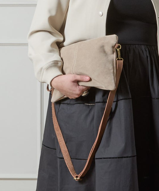 Chalk | Hampstead Bag | Suede | Stone