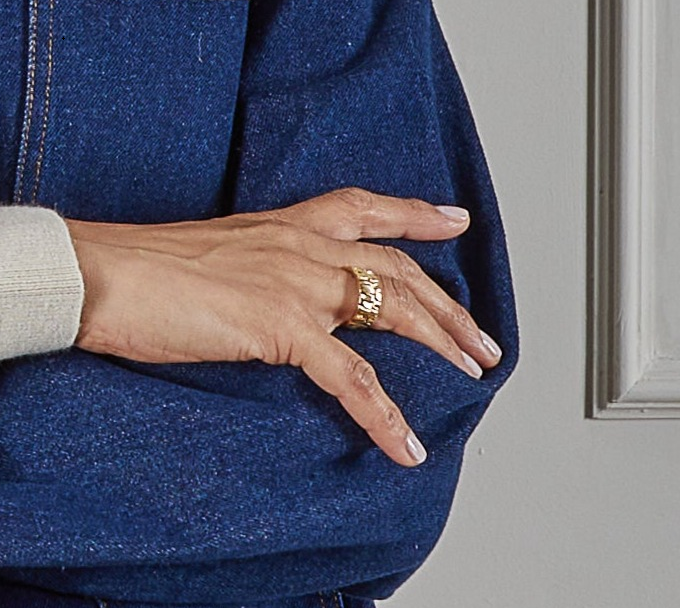 Medium Textured Ring