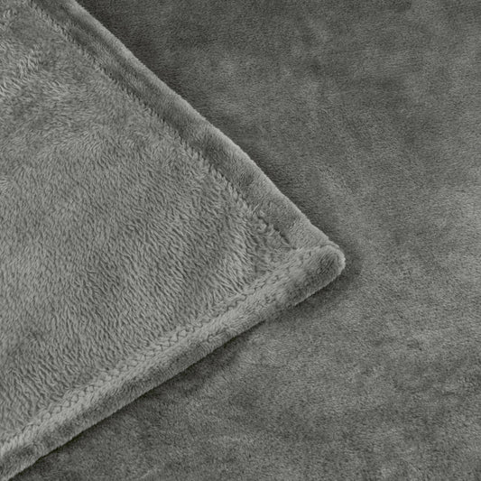 Harrow Fleece Throw Charcoal
