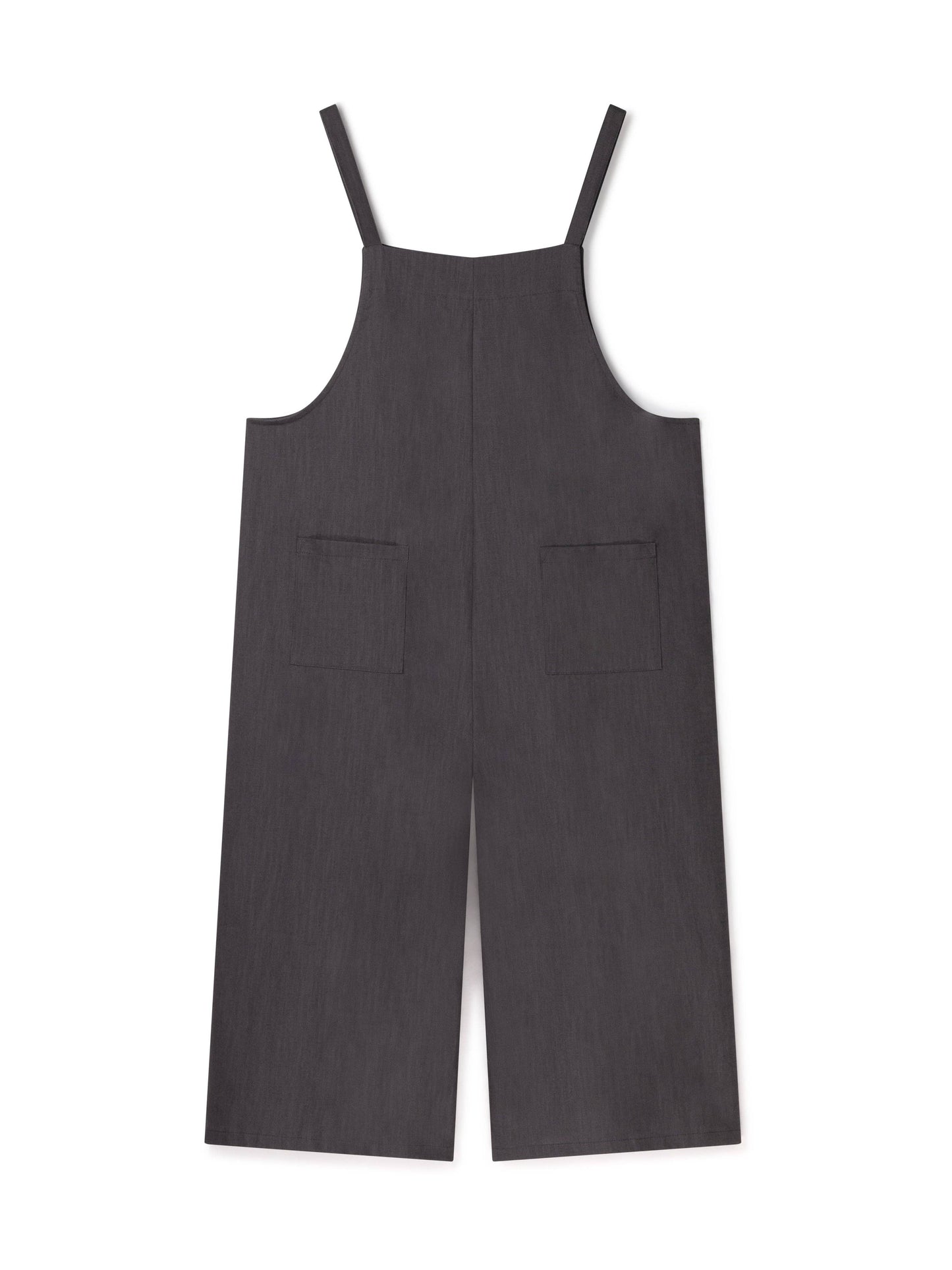 Chalk | Grace Linen Jumpsuit | Charcoal
