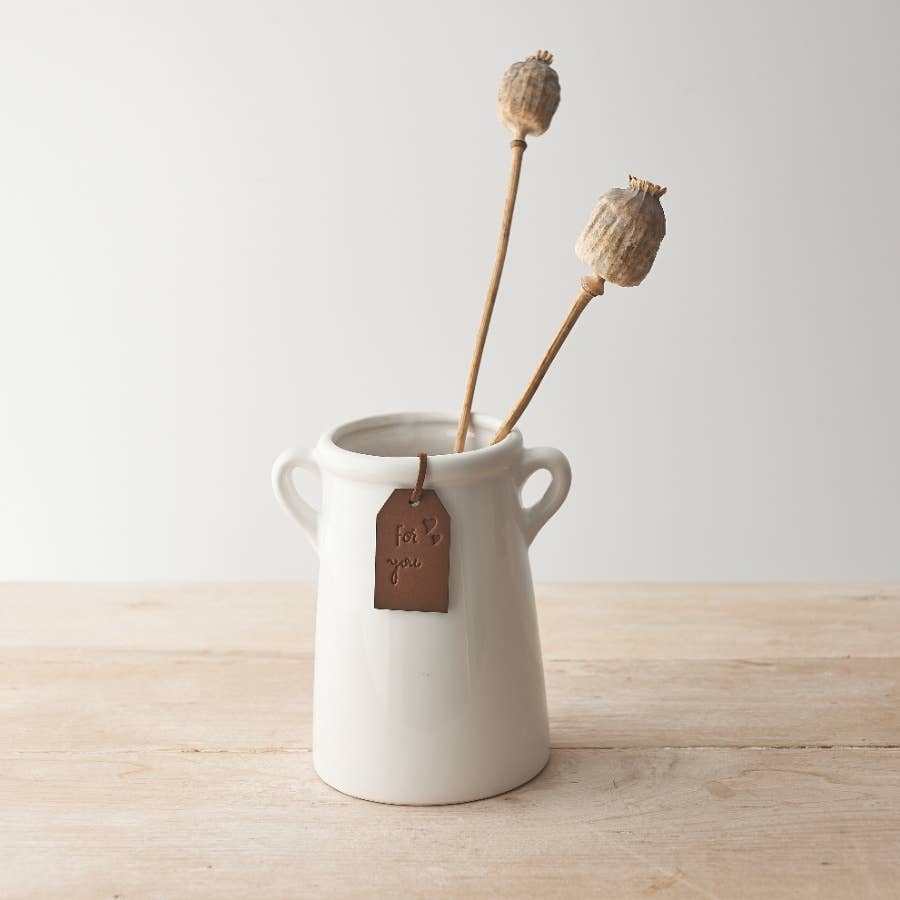 For You White Vase, 14cm