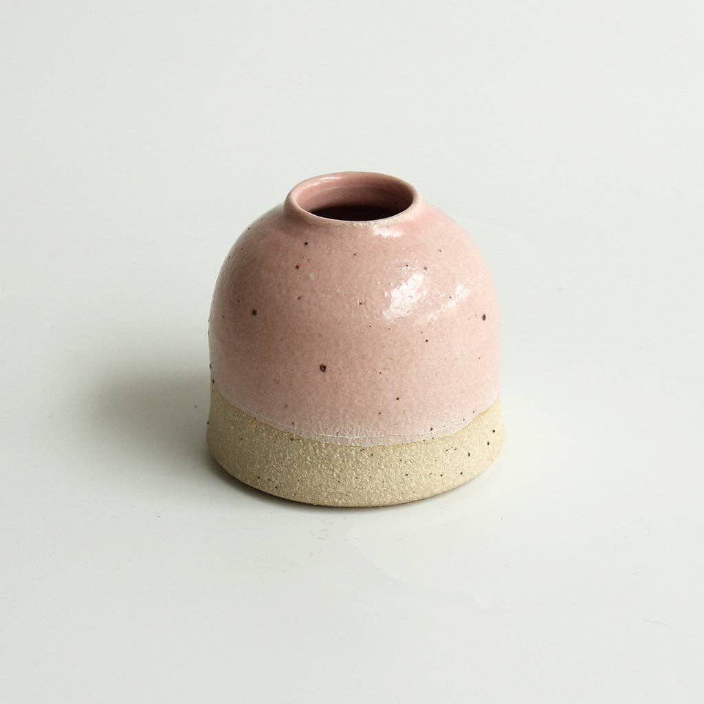 Pale Pink Mini Bud Vase Stoneware