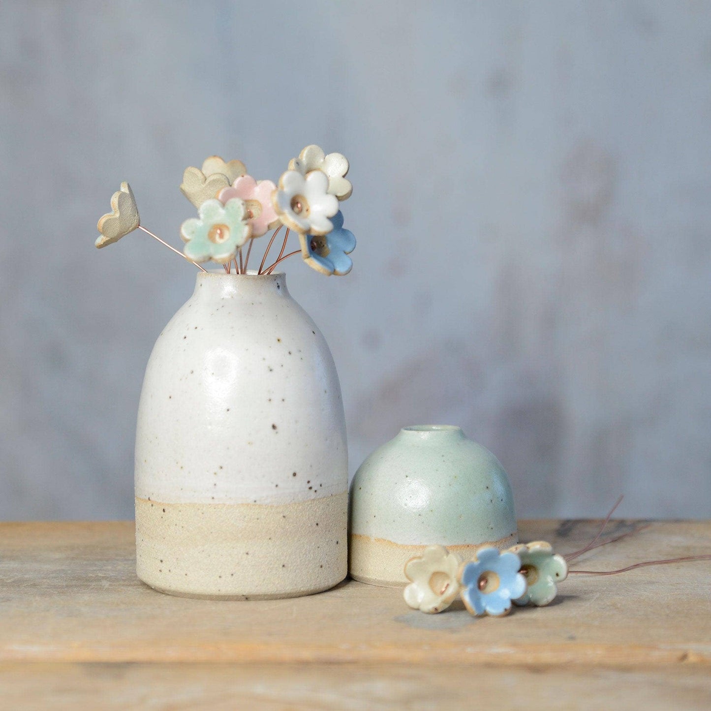 Original Ceramic Flower Decorative Bud Stems