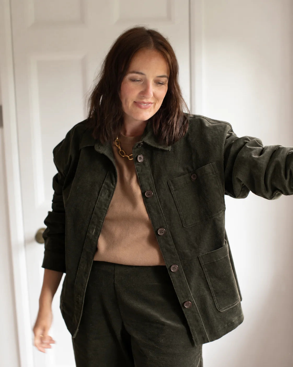 Chalk | Lennie Jacket | Pine Green